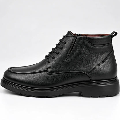 Bottines Homme Noires à Lacets – Fermeture Zippée