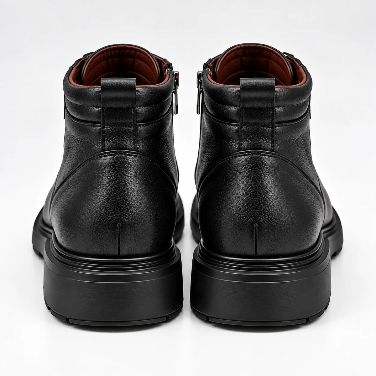 Bottines Homme Noires à Lacets – Fermeture Zippée