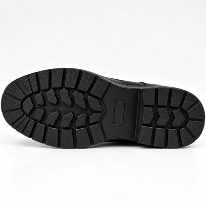 Bottines Homme Noires à Lacets – Fermeture Zippée
