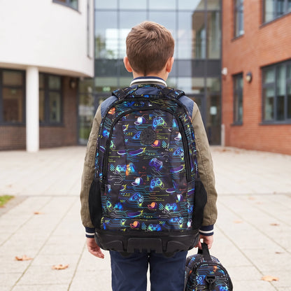 Sac à Dos Scolaire à Roulettes 3 en 1 – Collection Rentrée