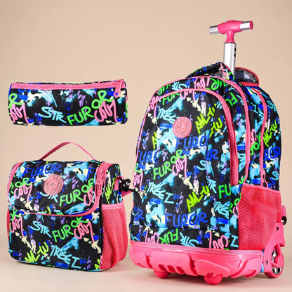 Sac à Dos Scolaire à Roulettes 3 en 1 – Collection Rentrée