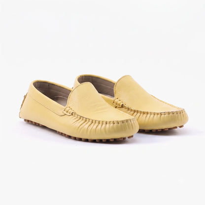 Heelva • Mocassins Slip-On en Cuir Véritable 100 % | Semelle en Caoutchouc Premium