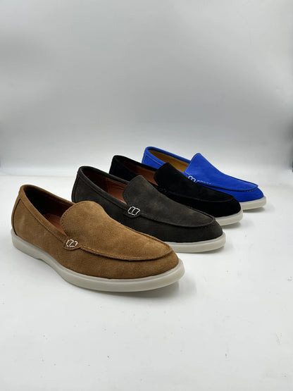 HEELVA Signature – Mocassin Prestige en daim premium