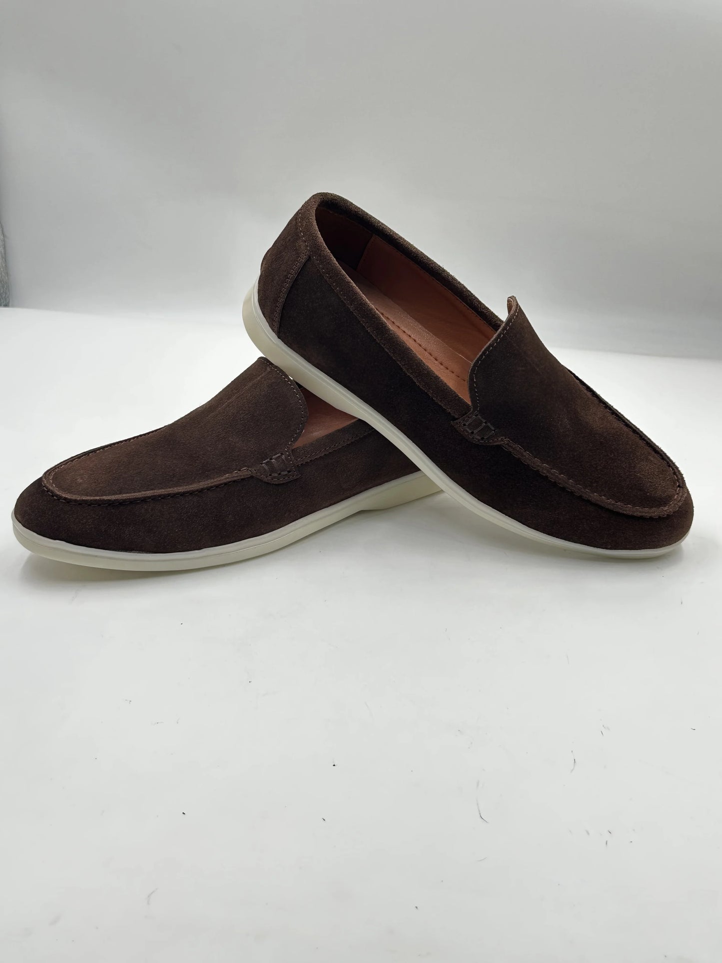 HEELVA Signature – Mocassin Prestige en daim premium