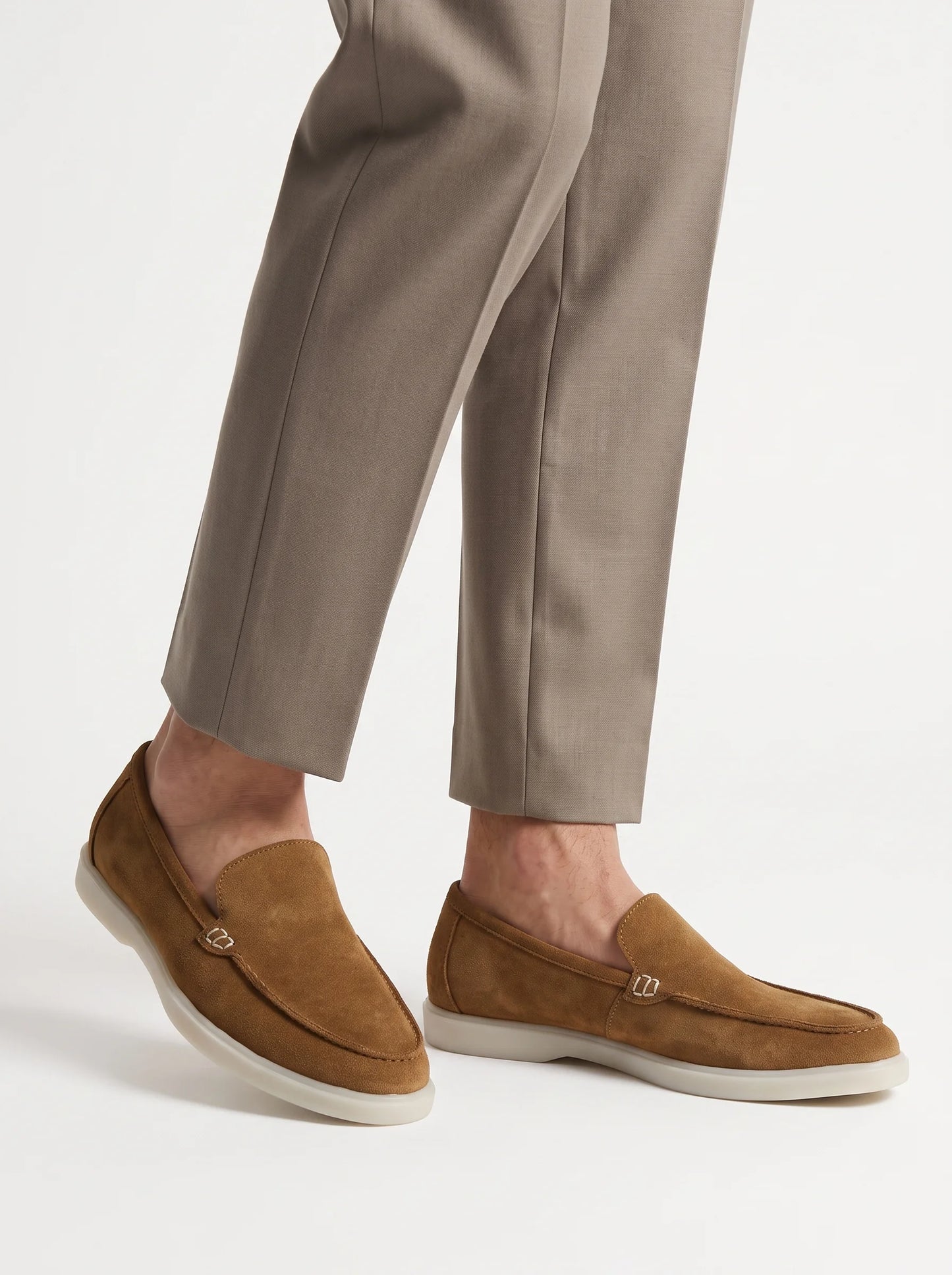 HEELVA Signature – Mocassin Prestige en daim premium
