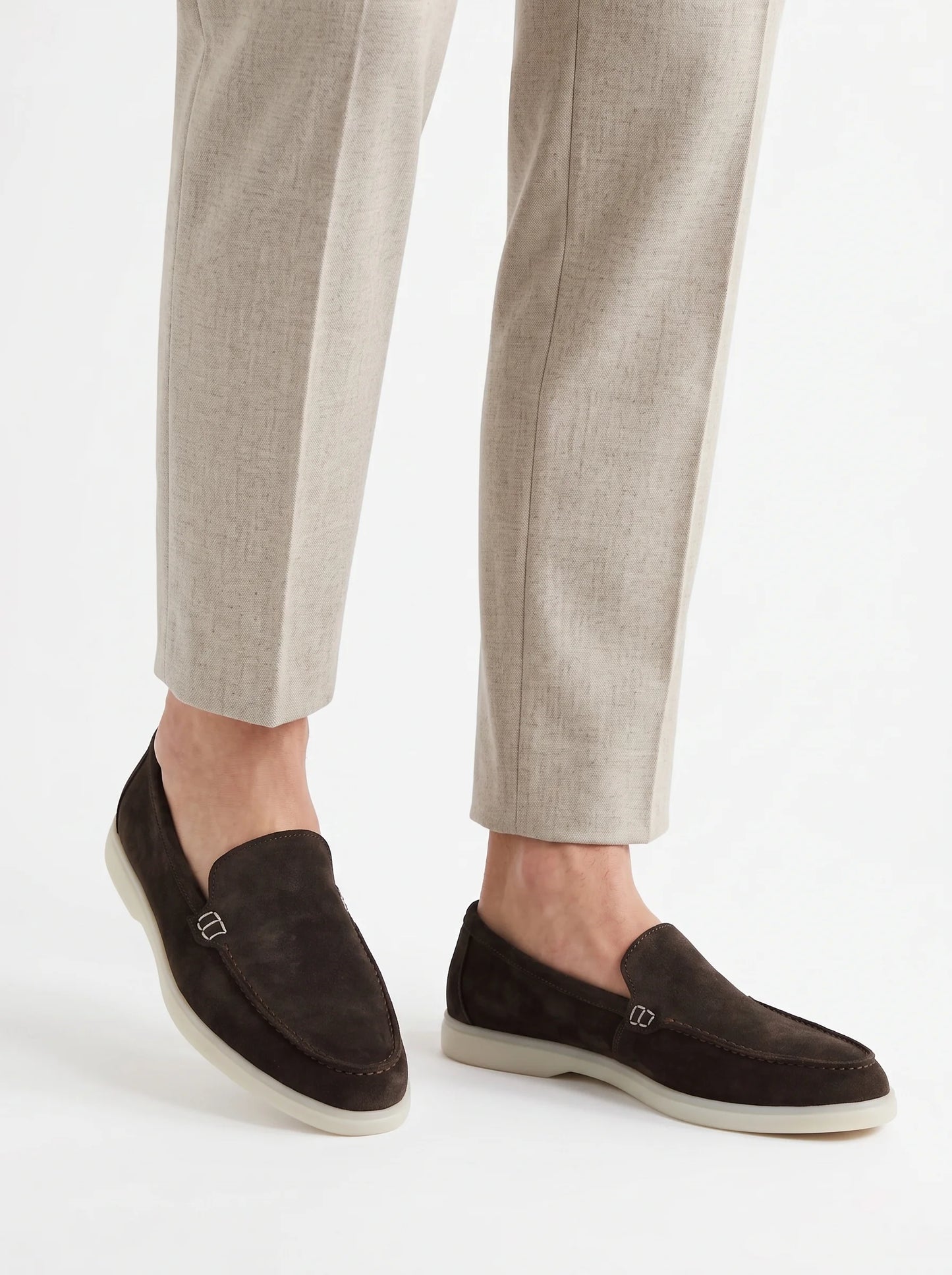 HEELVA Signature – Mocassin Prestige en daim premium