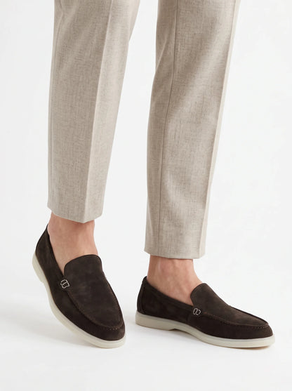 HEELVA Signature – Mocassin Prestige en daim premium