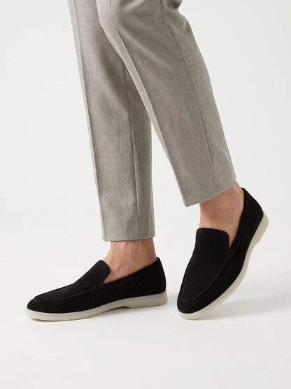 HEELVA Signature – Mocassin Prestige en daim premium