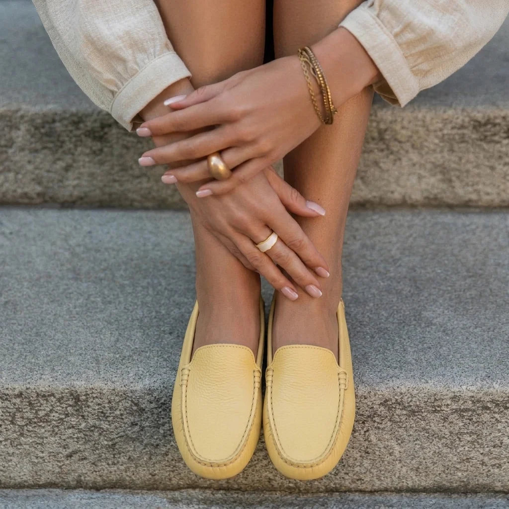 Mocassins en Cuir Véritable Heelva™ L'élégance intemporelle alliée au confort absolu.