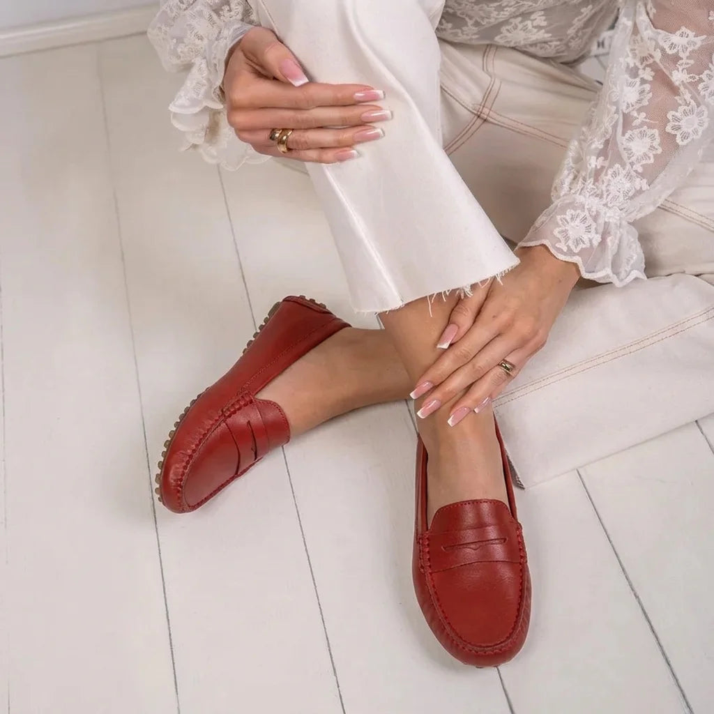 Mocassins en Cuir Véritable Heelva™ L'élégance intemporelle alliée au confort absolu.