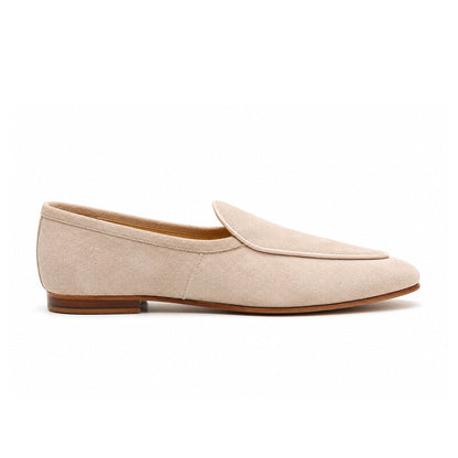 Majisky Alyana Daniel Women's Genuine Suede Shoes Medical Sole Nude