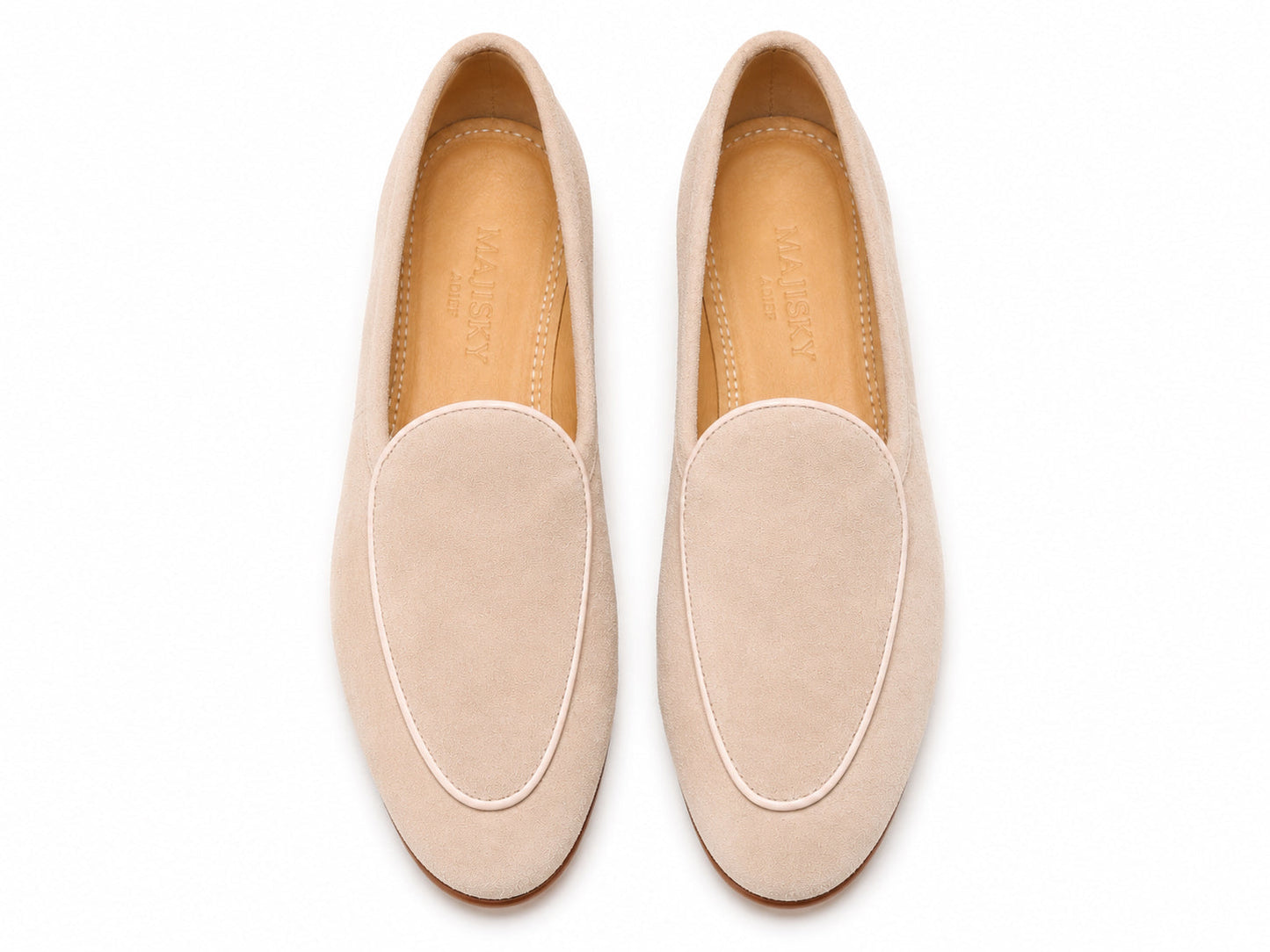 Majisky Alyana Daniel Women's Genuine Suede Shoes Medical Sole Nude