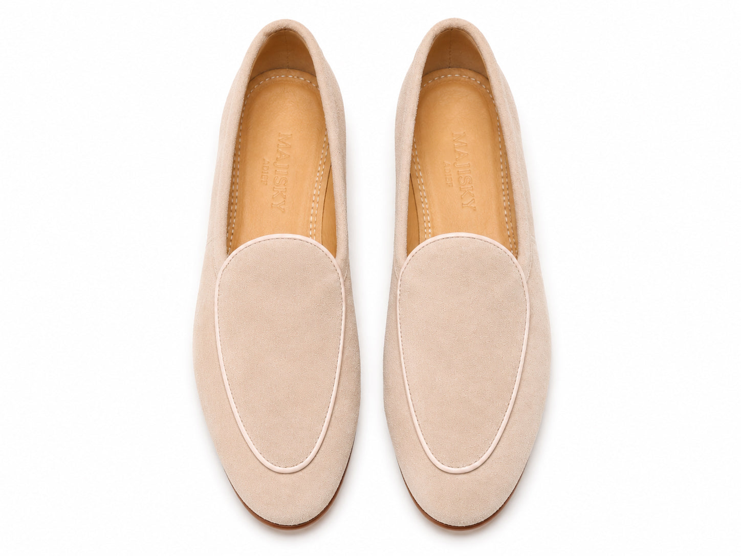 Majisky Alyana Daniel Women's Genuine Suede Shoes Medical Sole Nude