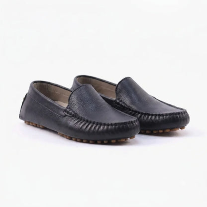 Heelva • Mocassins Slip-On en Cuir Véritable 100 % | Semelle en Caoutchouc Premium