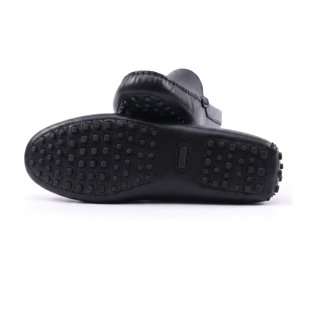 Heelva • Mocassins Slip-On en Cuir Véritable 100 % | Semelle en Caoutchouc Premium