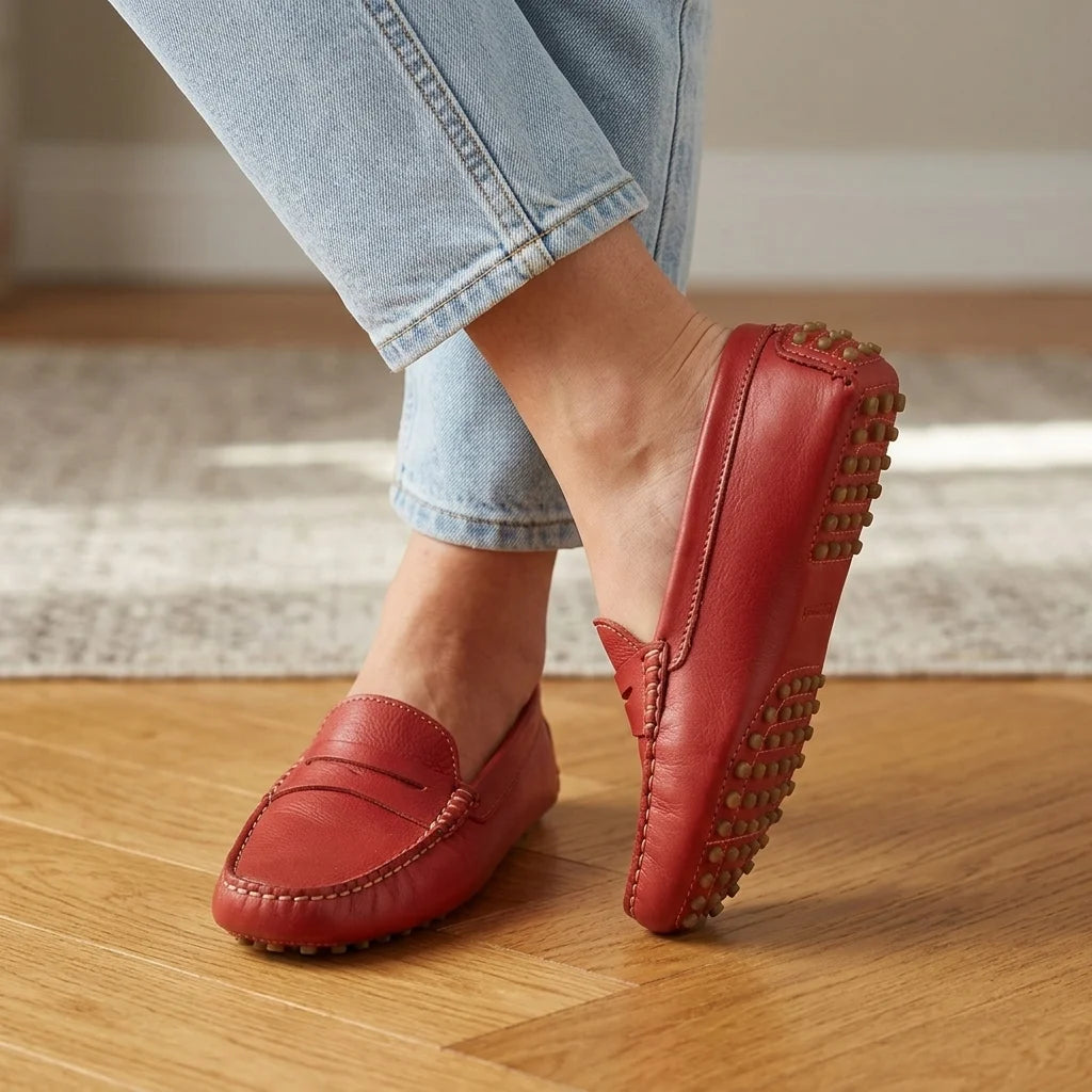 Mocassins en Cuir Véritable Heelva™ L'élégance intemporelle alliée au confort absolu.